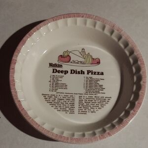 Walkins White Ceramic Plate